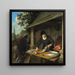 La Poissonnière - Adriaen van Ostade — kehystetty taideteos seinällä