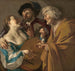 La Procuress - Dirck Van Baburen — näkymä teoksesta