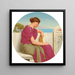 La Réponse - John William Godward — kehystetty taideteos seinällä