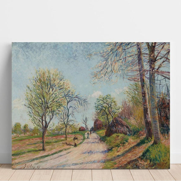 Maalauksen jäljennös La Route de Veneux - Alfred Sisley