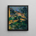Maalauksen jäljennös La Route tournante à Montgeroult - Paul Cézanne