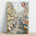 Maalauksen jäljennös La Rue Montorgueil - Claude Monet