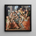 La Sainte Parenté - Joachim Beuckelaer — kehystetty taideteos seinällä