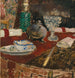 La Saucire et les ronds de serviette - Édouard Vuillard — näkymä teoksesta