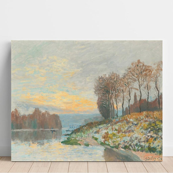 Taidetuloste La Seine à Bougival (1874) - Alfred Sisley | Taidetuloste