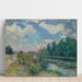 Maalauksen jäljennös La Seine à Bougival (1876) - Alfred Sisley