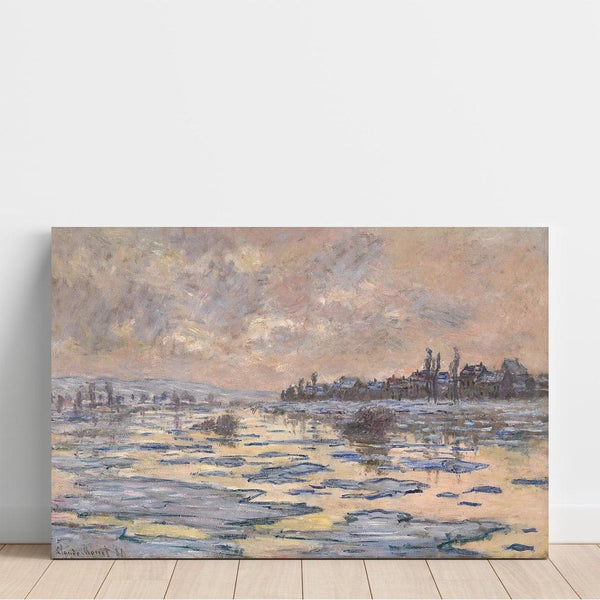 Maalauksen jäljennös La Seine à Lavacourt, Débâcle - Claude Monet