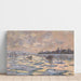 Maalauksen jäljennös La Seine à Lavacourt, Débâcle - Claude Monet
