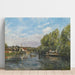 Maalauksen jäljennös La Seine à Port-Marly - Camille Pissarro