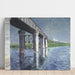Maalauksen jäljennös La Seine et le pont ferroviaire d'Argenteuil - Gustave Caillebotte