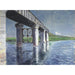 Maalauksen jäljennös La Seine et le pont ferroviaire d'Argenteuil - Gustave Caillebotte