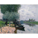 Maalauksen jäljennös La Seine près de Bougival - Alfred Sisley
