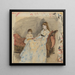 La Sœur de l'Artiste, Edma avec sa Fille Jeanne - Berthe Morisot — kehystetty taideteos seinällä