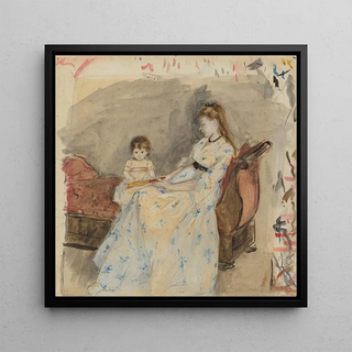 Berthe Morisot - The Artists SisterEdma With Her Daughter Jeanne.webp
