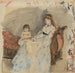 La Sœur de l'Artiste, Edma avec sa Fille Jeanne - Berthe Morisot — näkymä teoksesta
