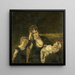 La Veuve - Alfred Stevens — kehystetty taideteos seinällä