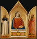 La Vierge Marie avec les saints Thomas d'Aquin et Paul - Bernardo Daddi — näkymä teoksesta