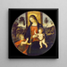 La Vierge et l'Enfant avec le Saint Jean-Baptiste enfant - Atelier de Bernardino di Betto — kehystetty taideteos seinällä