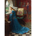 Maalauksen jäljennös La belle Rosamund - John William Waterhouse