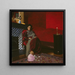 La chambre rouge à Étretat - Félix Vallotton — kehystetty taideteos seinällä