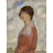 Maalauksen jäljennös La dame en rouge - Franz von Stuck