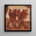 La danse macabre de l'an neuf - Albin Egger Lienz — kehystetty taideteos seinällä