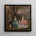 La famille Gravenor - Thomas Gainsborough — kehystetty taideteos seinällä