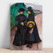 Maalauksen jäljennös La famille (La famille du livre) - Edvard Munch