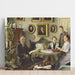 Maalauksen jäljennös La famille de l'artiste - Paul Fischer