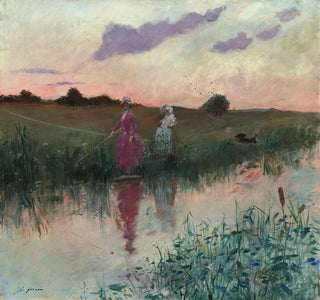 La femme de l'artiste pêchant - Jean-Louis Forain