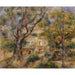 Maalauksen jäljennös La ferme des Collettes, Cagnes - Pierre-Auguste Renoir