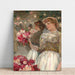 Maalauksen jäljennös La fille aux pivoines - Childe Hassam