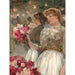 Maalauksen jäljennös La fille aux pivoines - Childe Hassam