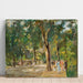 Maalauksen jäljennös La grande rue du lac à Wannsee avec des promeneurs - Max Liebermann