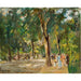 Maalauksen jäljennös La grande rue du lac à Wannsee avec des promeneurs - Max Liebermann