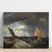 Maalauksen jäljennös Tammi- ja Medway-joen yhtymäkohdan - Joseph Mallord William Turner