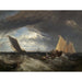 Maalauksen jäljennös Tammi- ja Medway-joen yhtymäkohdan - Joseph Mallord William Turner