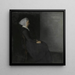 La mère de l'artiste, Frederikke Hammershi - Vilhelm Hammershi — kehystetty taideteos seinällä