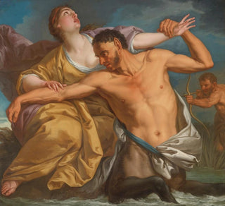 La mise à mort de Nessus par Hercule - École italienne