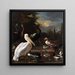 La plume flottante - Melchior d'Hondecoeter — kehystetty taideteos seinällä