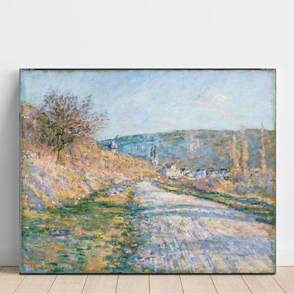 Maalauksen jäljennös La route de Vétheuil - Claude Monet