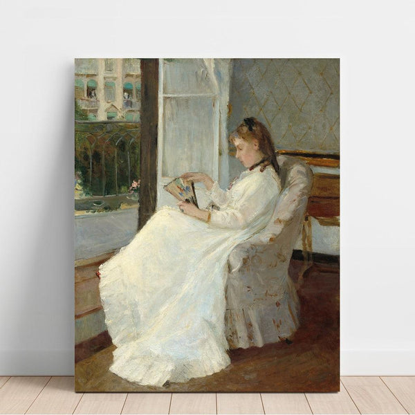 Maalauksen jäljennös Taiteilijan sisar ikkunassa - Berthe Morisot