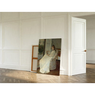 La sœur de l'artiste à la fenêtre - Berthe Morisot | Reproduction Tableau Décoration murale affiche copie