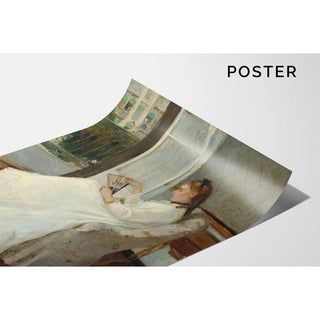 La sœur de l'artiste à la fenêtre - Berthe Morisot | Reproduction Tableau Décoration murale affiche copie