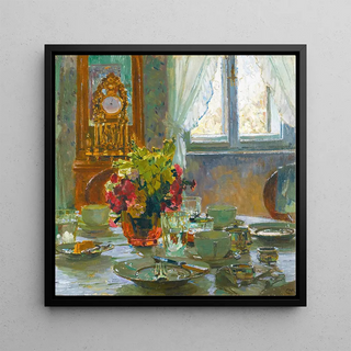 La table du petit déjeuner - Carl Moll