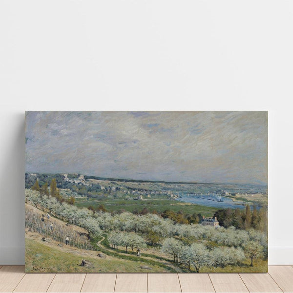 Maalauksen jäljennös La terrasse de Saint-Germain, printemps - Alfred Sisley