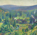 La vallée du vert Labastide-du-Vert - Henri Martin — näkymä teoksesta