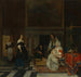 La visite à la pépinière - Gabriel Metsu — näkymä teoksesta
