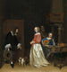 La visite des prétendants - Gerard ter Borch — näkymä teoksesta