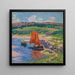 La voile rouge - Henry Moret — kehystetty taideteos seinällä